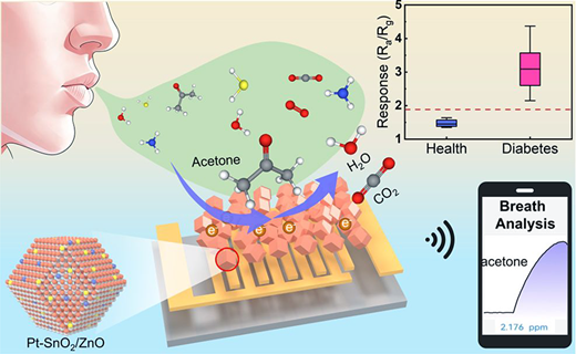 Development of an Ultrasensitive Acetone Breath Sensor Based on Pt ...